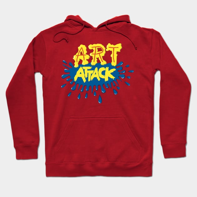 Art Attack! Hoodie by tvshirts